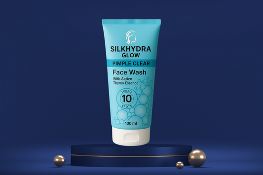 Silk Hydra Glow Pimple Clear Face Wash | Thymo Essence for Acne-Free, Glowing Skin
